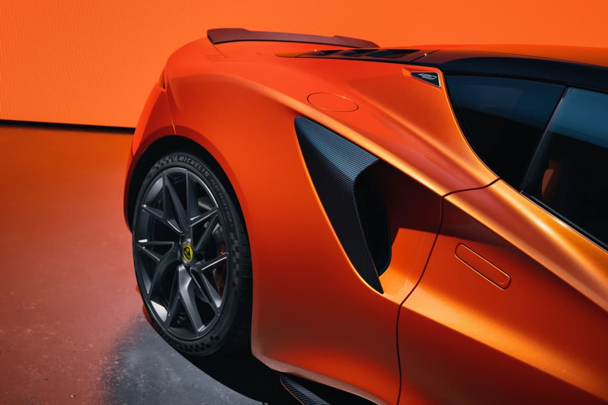 Prese aerodinamiche Lotus Emira